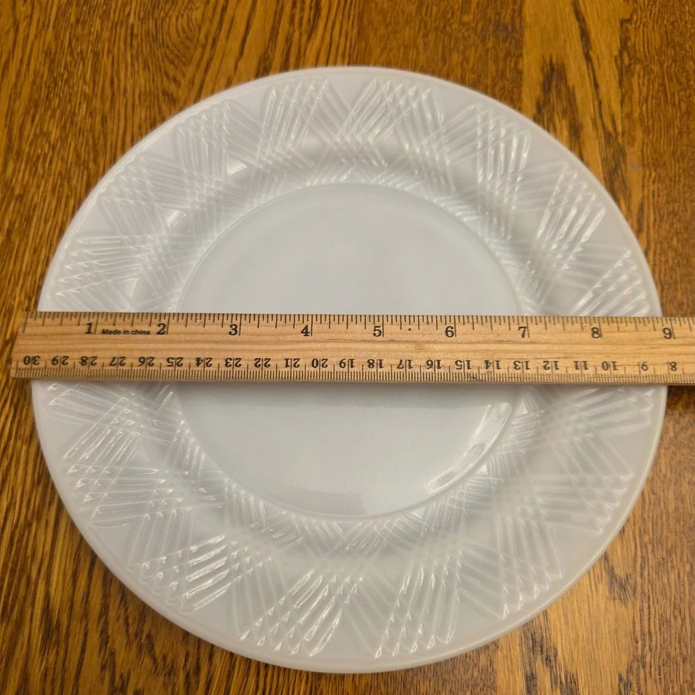 Vintage White Milk Glass Hazel Atlas 9